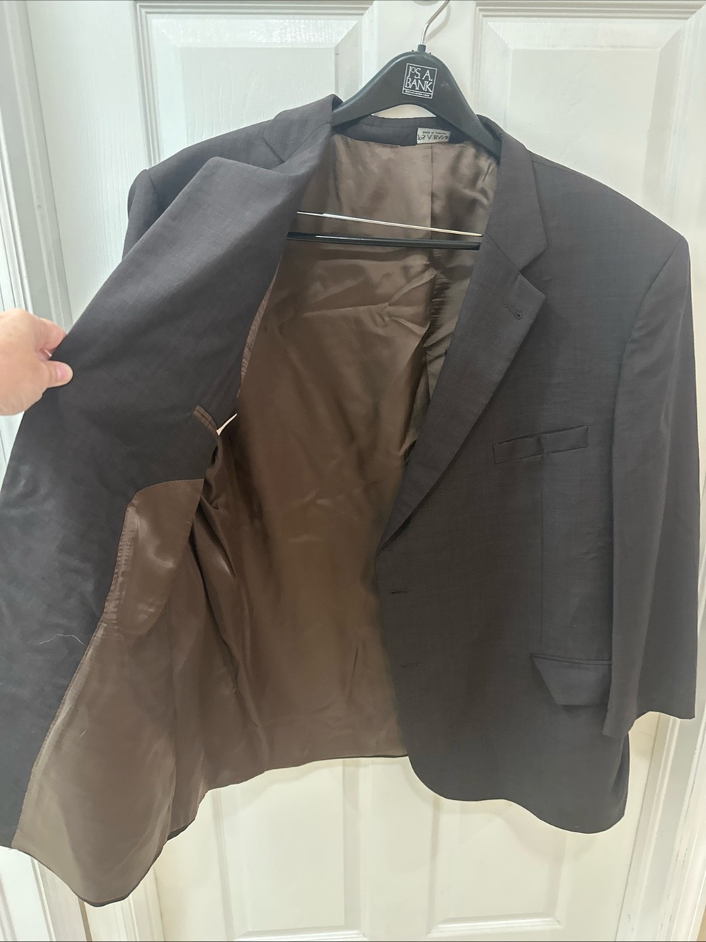 Jos A Bank Signature Collection Brown Wool Suit Coat 56R Big & Tall